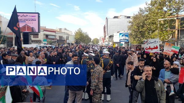 مراسم راهپیمایی ۱۳ آبان‌ ماه سال ۱۴۰۳ در شهرستان قائمشهر