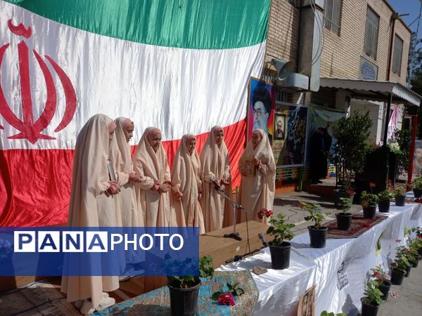 آیین نواختن زنگ سپاس معلم در تریت جام