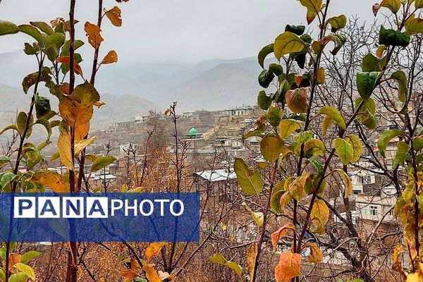 چهره شفاف و دل انگیز شهربارنیشابور با بارش  باران پاییزی  