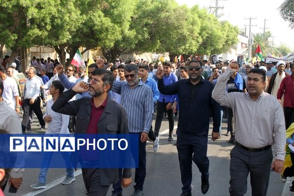 راهپیمایی 13 آبان و روز دانش‌آموز در هرمزگان