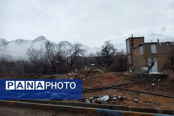 خودنمایی برف در شهر بار نیشابور