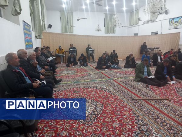 مراسم پرفیض نماز جماعت و دعای کمیل در روستای مهدی آباد خلیل آباد 