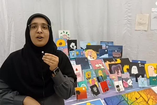 برپایی نمایشگاه فرهنگی هنری «فردا» در دبیرستان  قائمیه