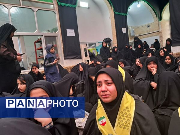 میزبانی دانش‌آموزان دختر شهرستان تفت از شهید گمنام