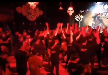 عزاداری مردم دیباج در شب دوم محرم