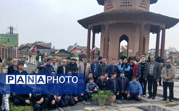 حضور پیشتازان گیلان در آرامگاه اسطوره مقاومت