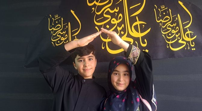 هم قدم تا حرم با دختران دلداده مهر رضوی