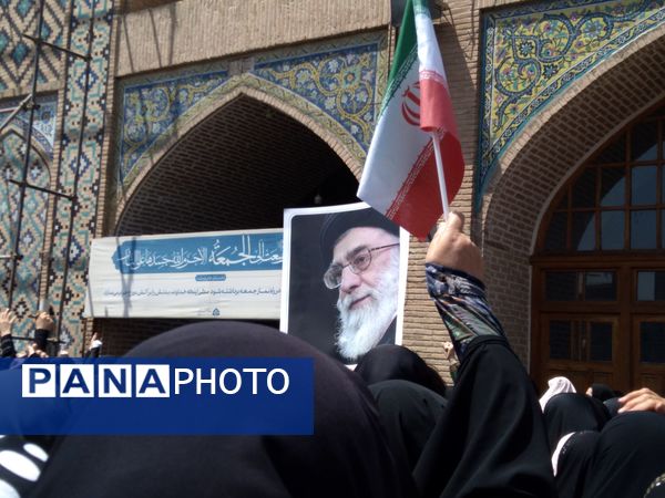 راهپیمایی مردم قزوین در جمعه خشم ونصر 