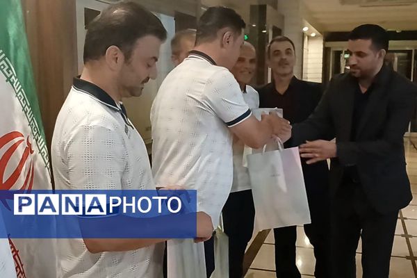 مراسم بدرقه کاروان تیم فوتسال ناحیه دو شهرری به مسابقات برزیل