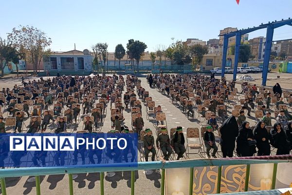 عطر عزای فاطمی در دبستان دکتر اکبری باقرشهر 