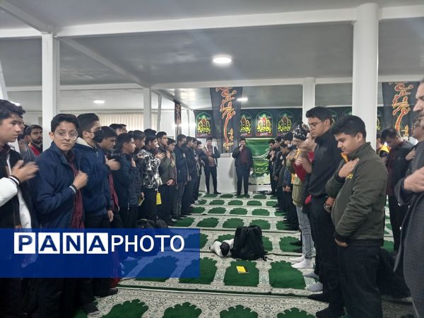 عزاداری شهادت حضرت فاطمه (س) در دبیرستان نمونه دولتی آیت الله خامنه‌ای