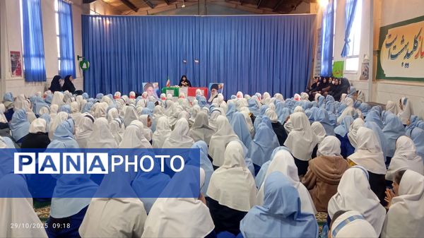 آیین نواختن زنگ پدافند غیرعامل در زاوه