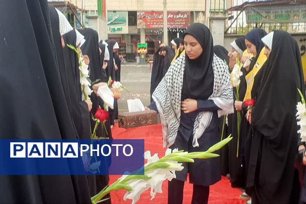 تشییع شهید گمنام در مدارس ناحیه 4 شیراز