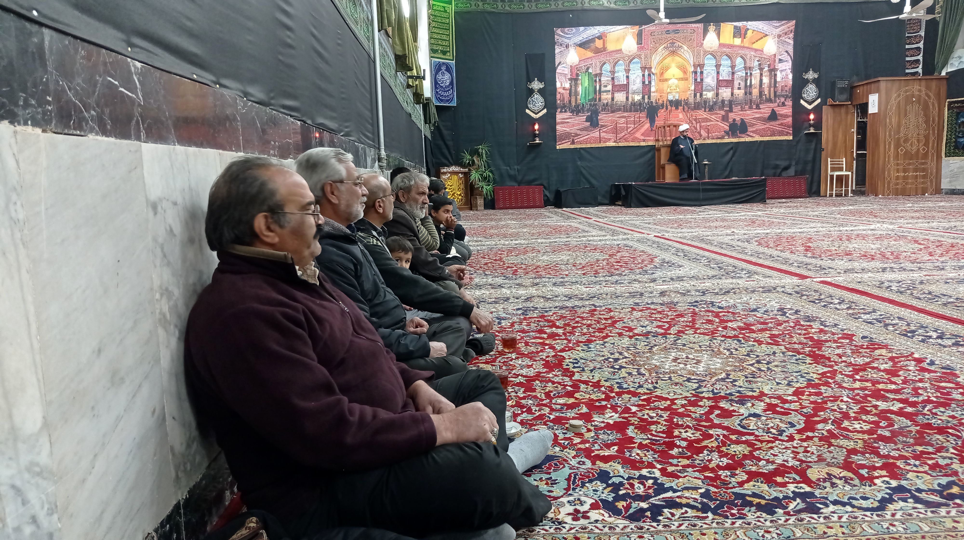  مراسم عزاداری دهه اول فاطمیه (س) در تکیه علی اکبری فدافن