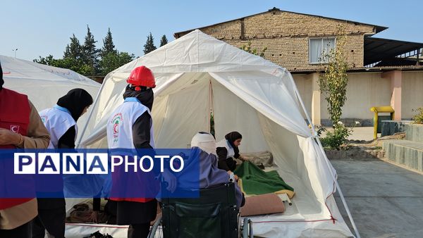 برگزاری مراسم متمرکز مانور زلزله و ایمنی مدارس در سرخنکلاته