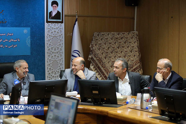 مراسم بدرقه تیم‌های ملی فوتسال دانش‌آموزی پسران و دختران ایران به رقابت‌های جام جهانی