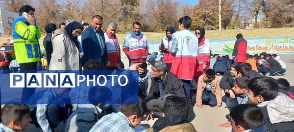 مدرسه شهید فاضل شهرکرد میزبان مانور زلزله و آمادگی دانش‌آموزان