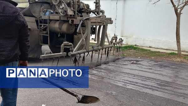 آغاز نهضت آسفالت در مدارس قائمشهر