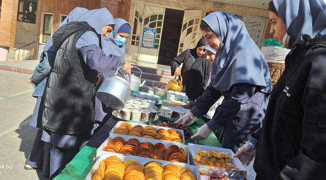 عطر فاطمیه در مدرسه شاهد مهر پیچید