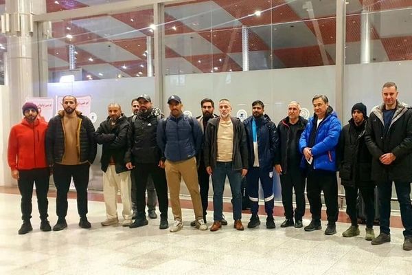حضور مسئولان برگزاری بازی تراکتور - الخالدیه در تبریز