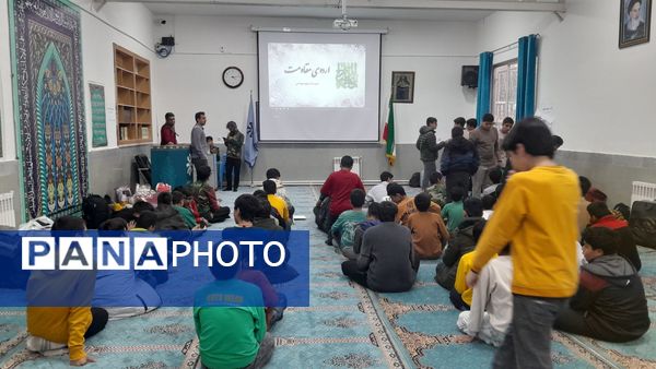 برپایی اردوی شبانه مقاومت در دبیرستان شهید بهشتی