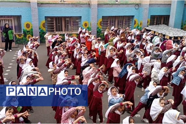 برگزاری مراسم صبحگاهی مدارس شهرستان ملارد