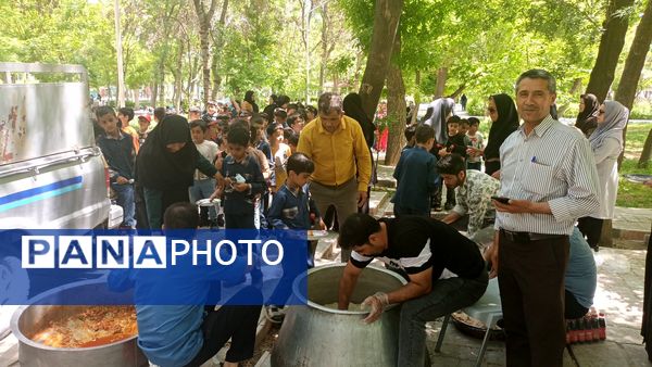 اردوی دانش‌آموزان مدرسه پسرانه مبین در پارک جنگلی شیروان
