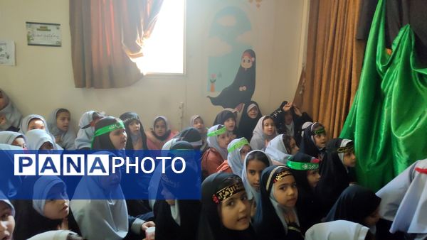 مراسم سوگواری شهادت حضرت فاطمه زهرا (س) در دبستان شاهد حاج تقی آقا بزرگ ناحیه یک مشهد 