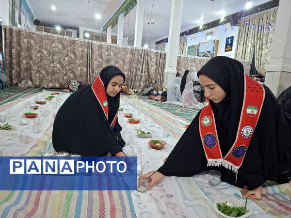 مراسم اعتکاف دانش آموزی آموزشگاه مریم سنگان شهرستان رشتخوار