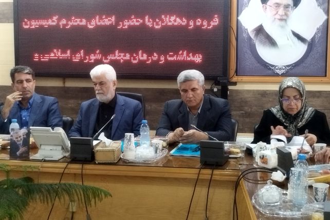 حضور معاونان وزارت بهداشت و مسئولان کشوری در شهرستان قروه