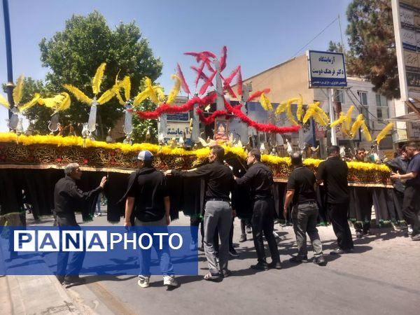 عزاداری هیأت های کاشمر در روز هفتم ماه محرم