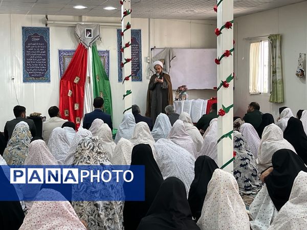 نواختن زنگ نماز در دبیرستان شهید محمدی پور خلیل آباد 