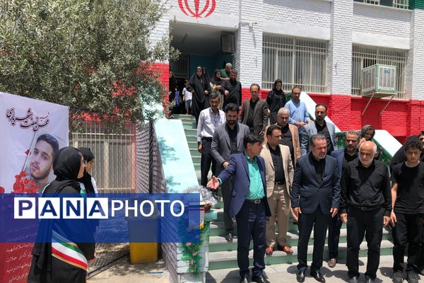 آیین افتتاحیه «طرح شهید سلیمانی» در دبیرستان عرفان ناحیه دو شهرری 