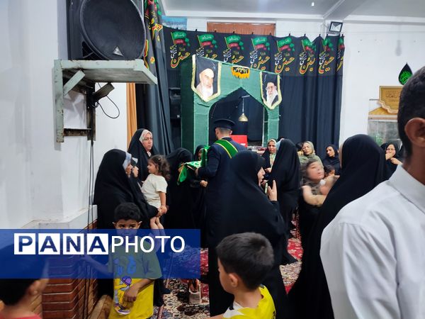 پرچم متبرک حضرت معصومه(س) بوموسی را عطر آگین کرد
