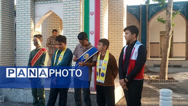 مراسم غبارروبی لاله زار شهرستان نیشابور به مناسبت گرامیداشت هفته معلم 