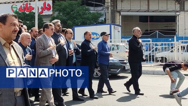 مراسم تشیع و تدفین شهید مصطفی صالحی مقدم در گلزار شهدا شهرستان قدس 