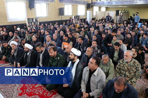 حضور پرشور بسیجیان شهرستان جاجرم در گردهمایی عظیم بسیجیان جاجرم، هم نوا با طنین نام شهید گمنام