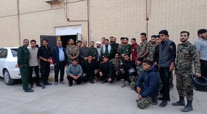 نمایش اقتدار بسیجیان شهرستان میبد 
