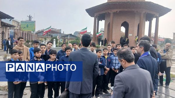 حضور پیشتازان گیلان در آرامگاه اسطوره مقاومت