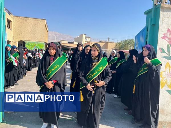 استقبال مدارس دشتی از شهید گمنام