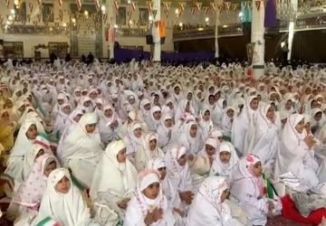 برگزاری جشن تکلیف 2 هزار دانش آموز دختر شیعه و اهل سنت در تربت جام
