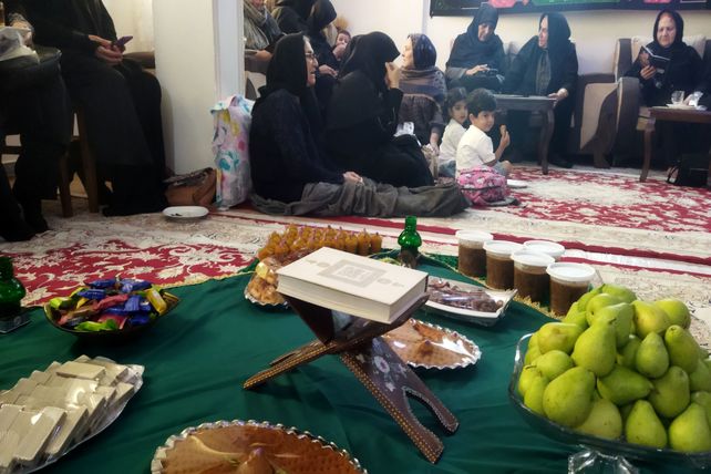 بر پایی روضه خانگی در قائمشهر