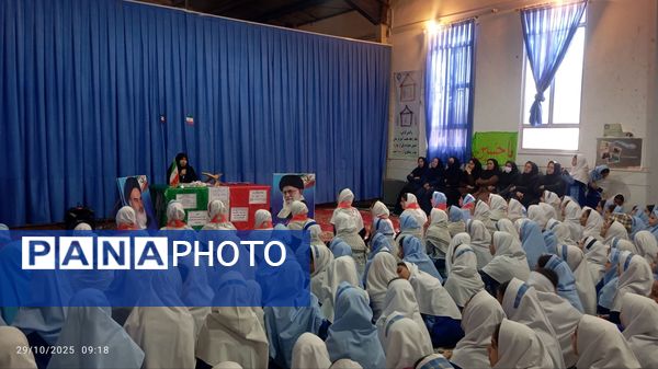 آیین نواختن زنگ پدافند غیرعامل در زاوه