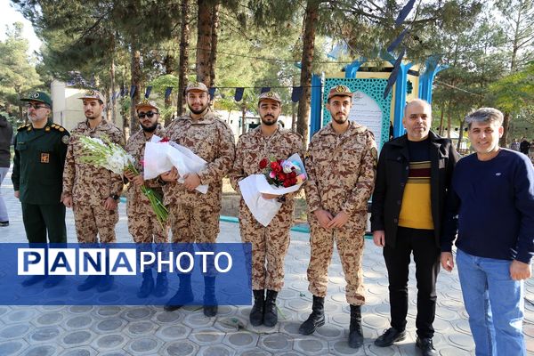 آیین استقبال از پیکرهای مطهر شهدای گمنام در بهشت معصومه(س)