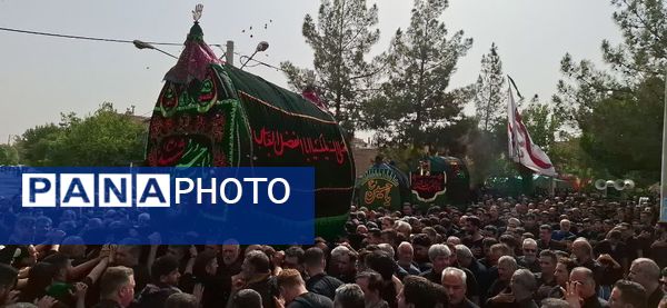 آیین نخل گردانی روز عاشورا با حضور کم نظیر مردم منطقه امامزاده بادرود