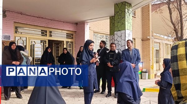 مانور زلزله در دبیرستان حضرت سکینه