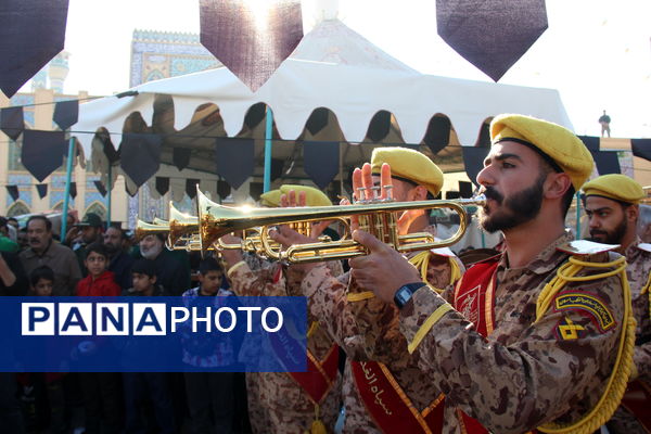 مراسم وداع با ۷ پیکر شهید گمنام هشت سال دفاع مقدس
