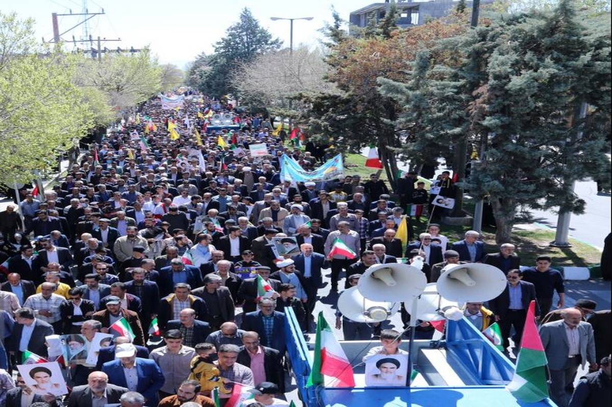 حضور مردم شهرکرد در راهپیمایی روز قدس  / فیلم