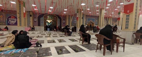 مراسم احیای شب نوزدهم رمضان در امام زاده سید عباس شهرستان بجنورد استان خراسان شمالی