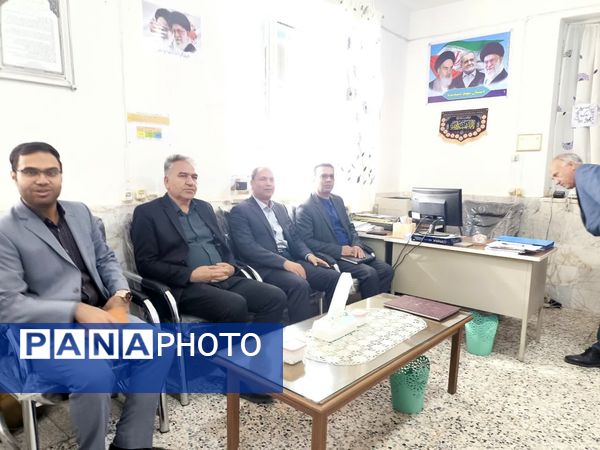 بازدید معاون پرورشی و کارشناس فرهنگی اداره آموزش پرورش  کاشمر از دبستان شهید پسندیده فدافن